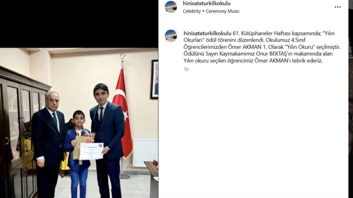 Kütüphaneler Haftası Yılın Okuru Ödülü Sahibini Buldu